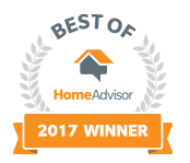 Best of HomeAdvisor 2017 award winner